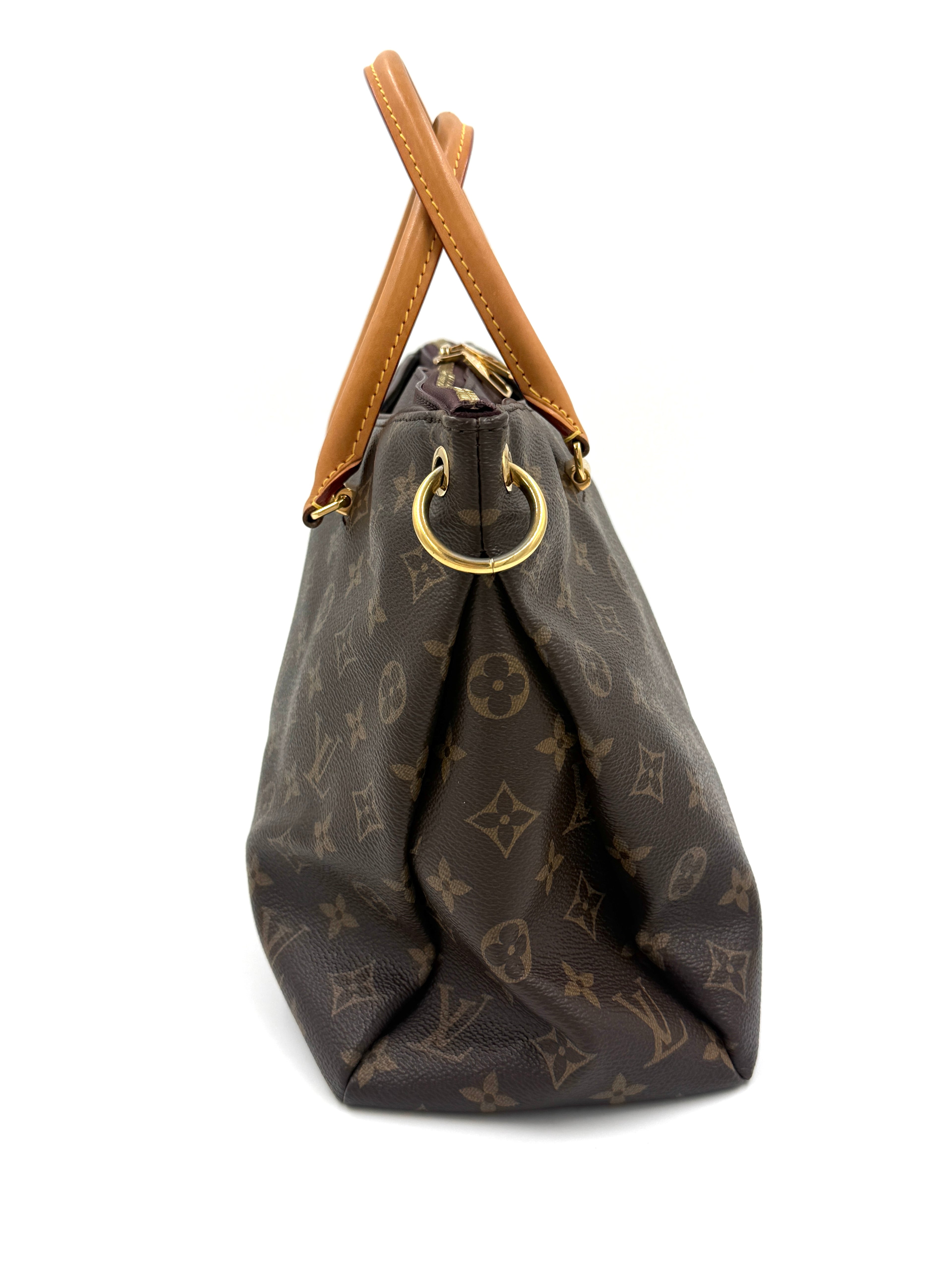 Louis Vuitton Monogram Canvas Pallas Convertible Tote MM - Pre Owned Authentic
