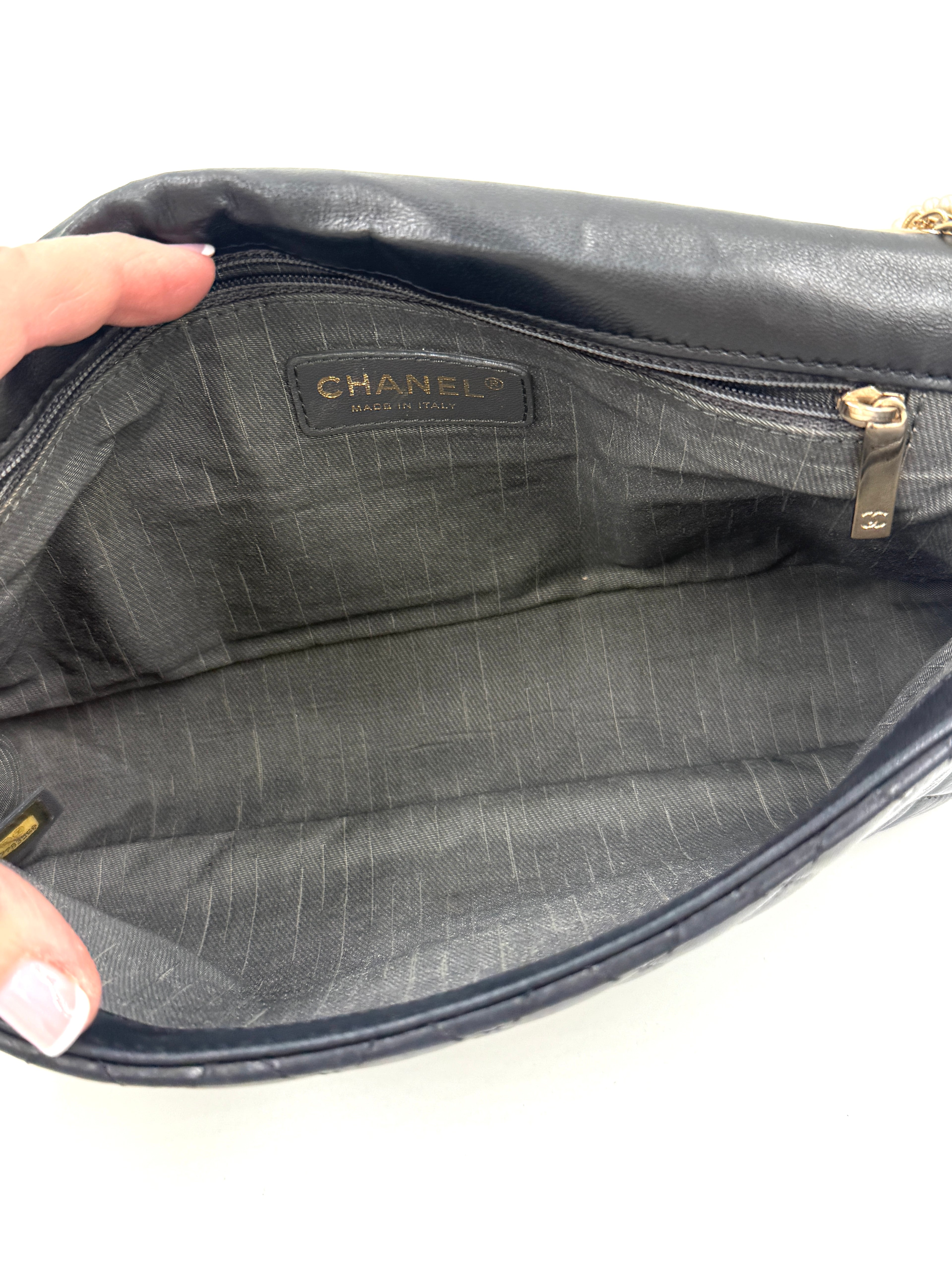 Chanel Westminster Bag Black Lambskin with Pearl Details - Pre Owned Authentic