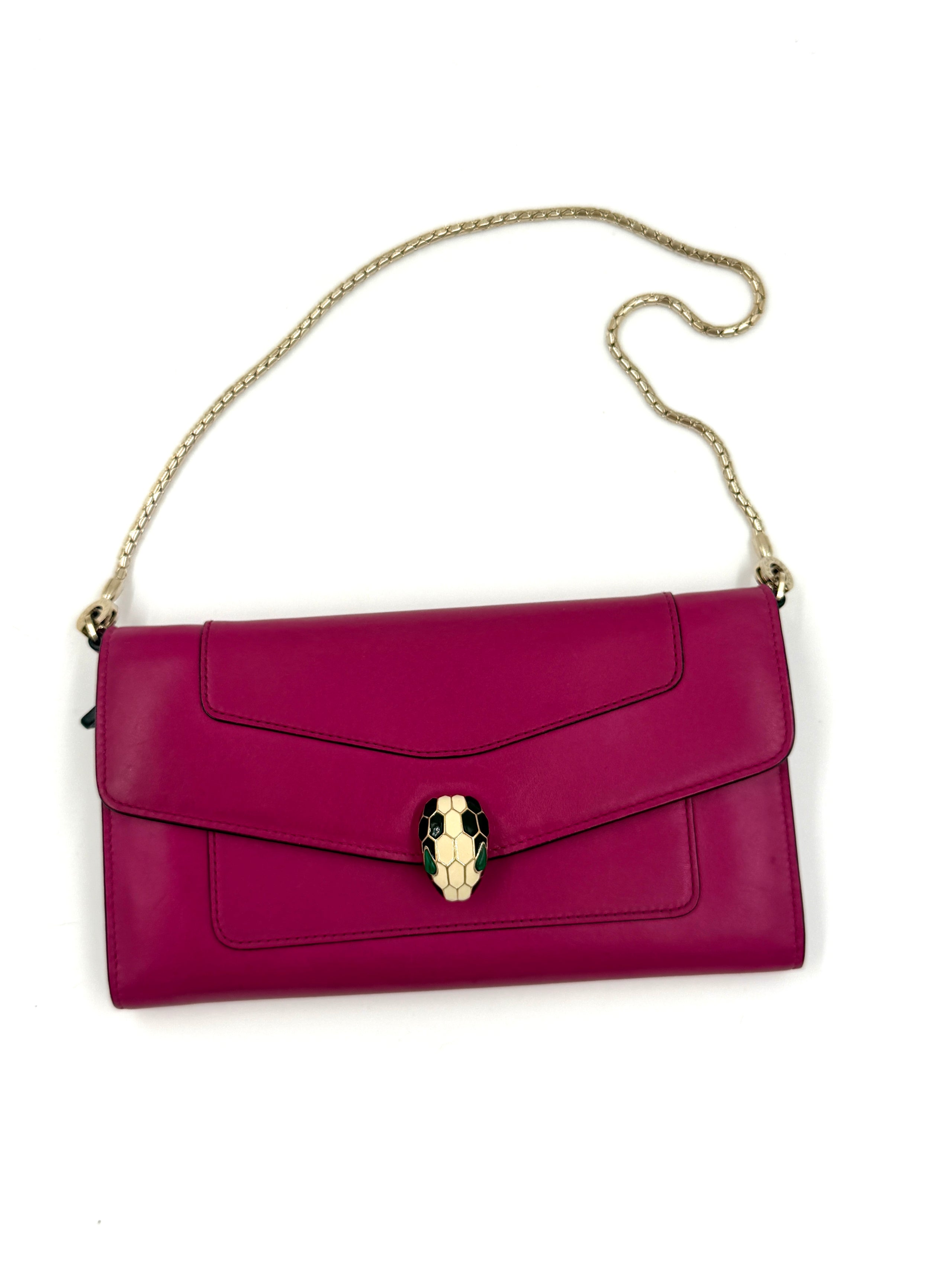 Bvlgari Serpenti Forever Crossbody Wallet on Chain - Pre Owned Authentic