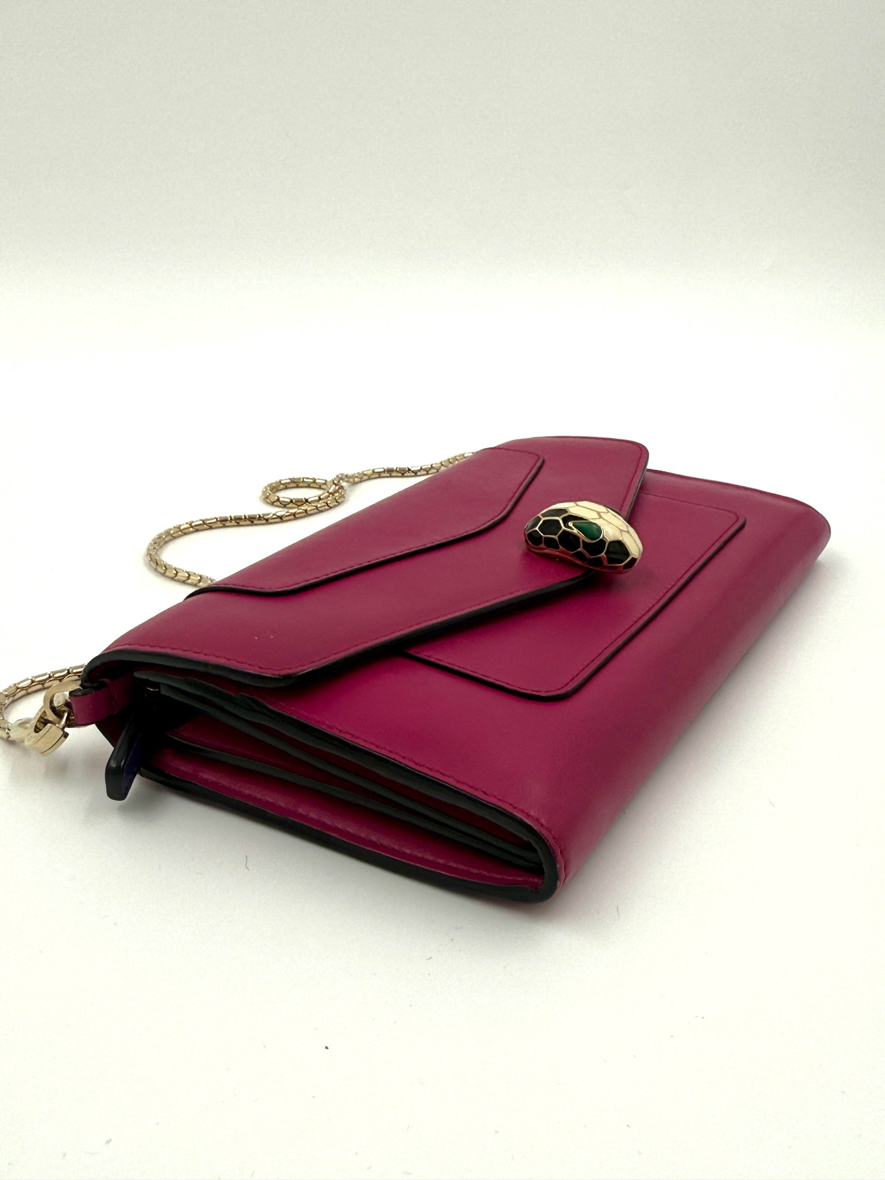 Bvlgari Serpenti Forever Crossbody Wallet on Chain - Pre Owned Authentic