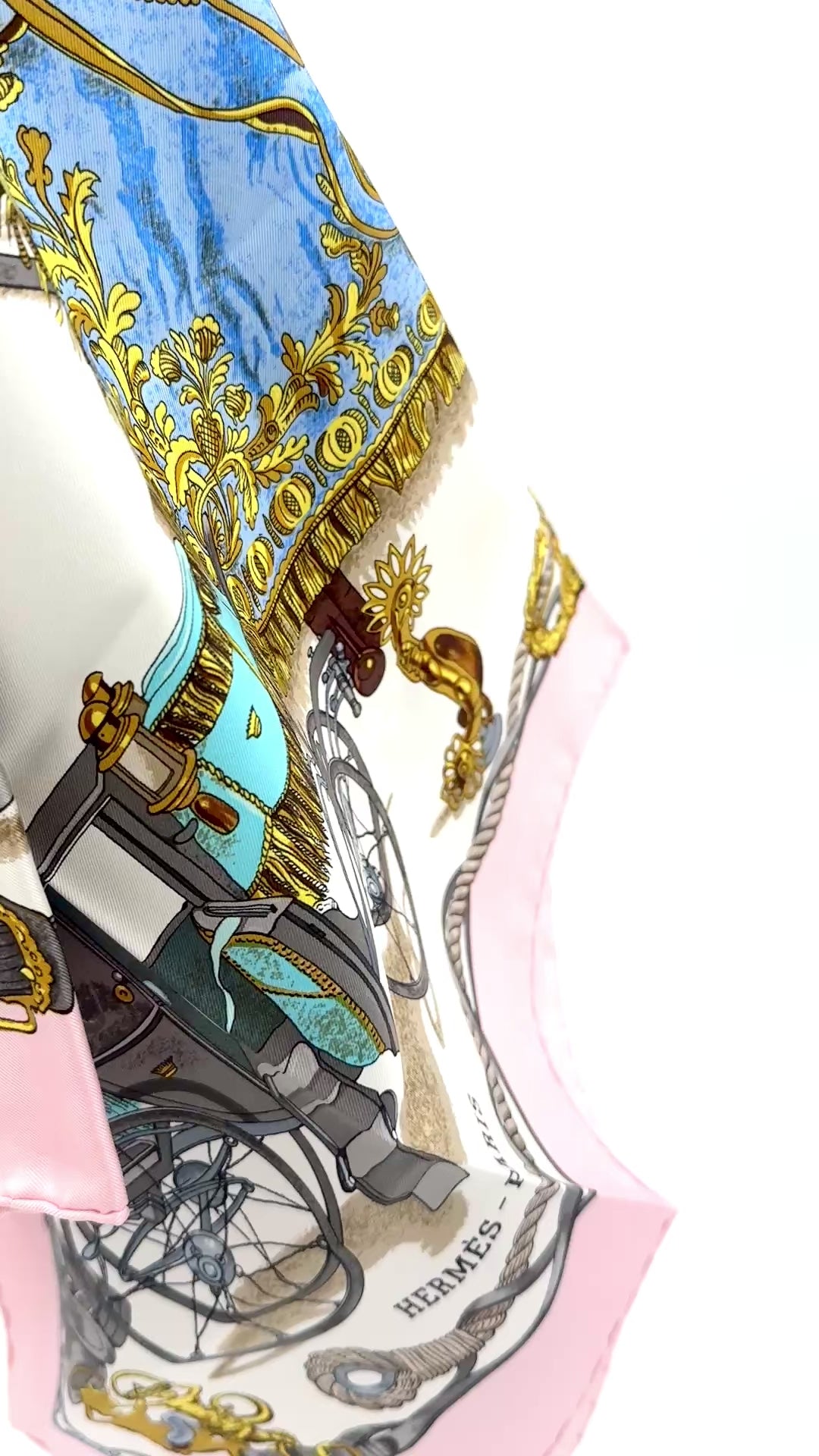 Hermès Vintage Silk Scarf "Musée" by Philippe Ledoux Pre Owned Authentic