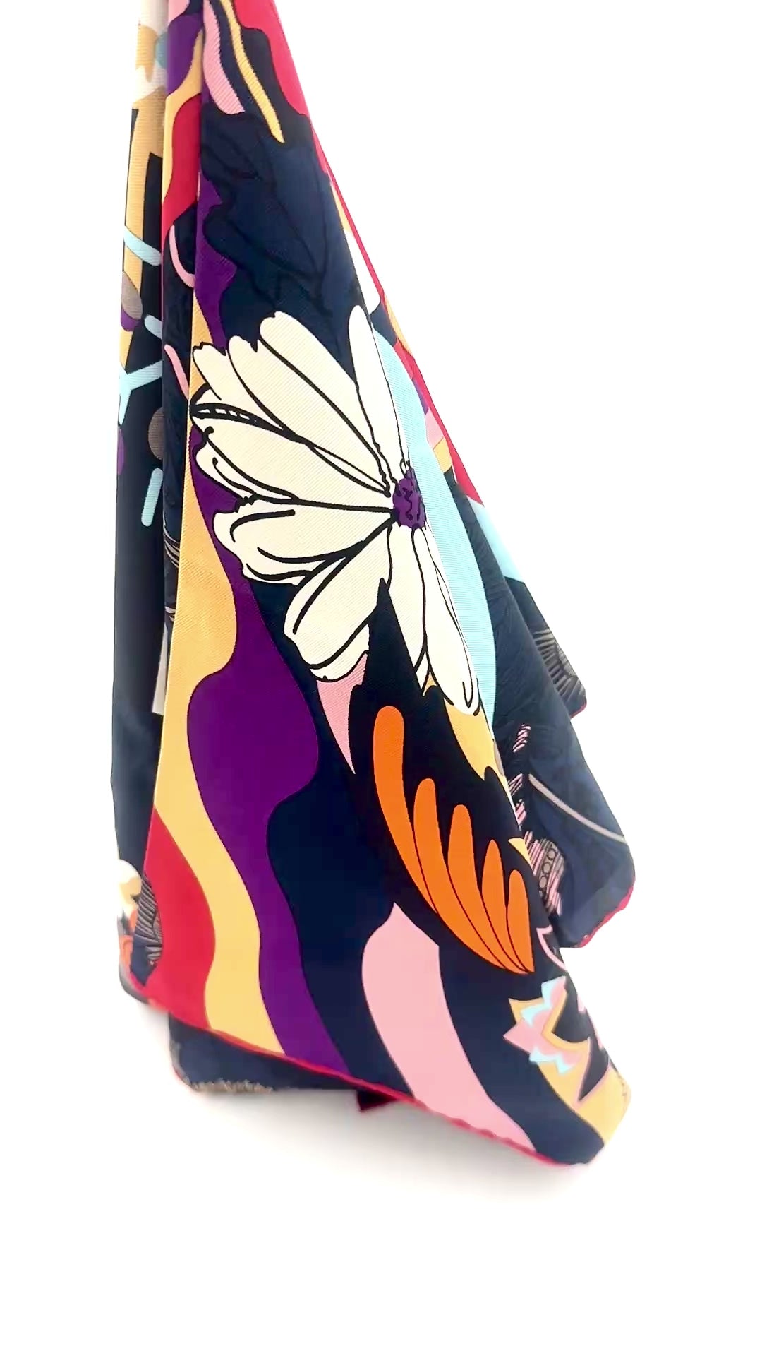 Fendi Silk Scarf with Groovy Vibes - Pre Owned Authentic