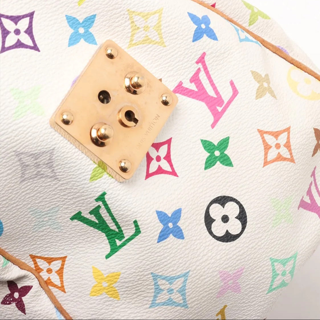 Pre-Owned Louis Vuitton Speedy 30 Murakami Monogram White Multicolor - Authenticated