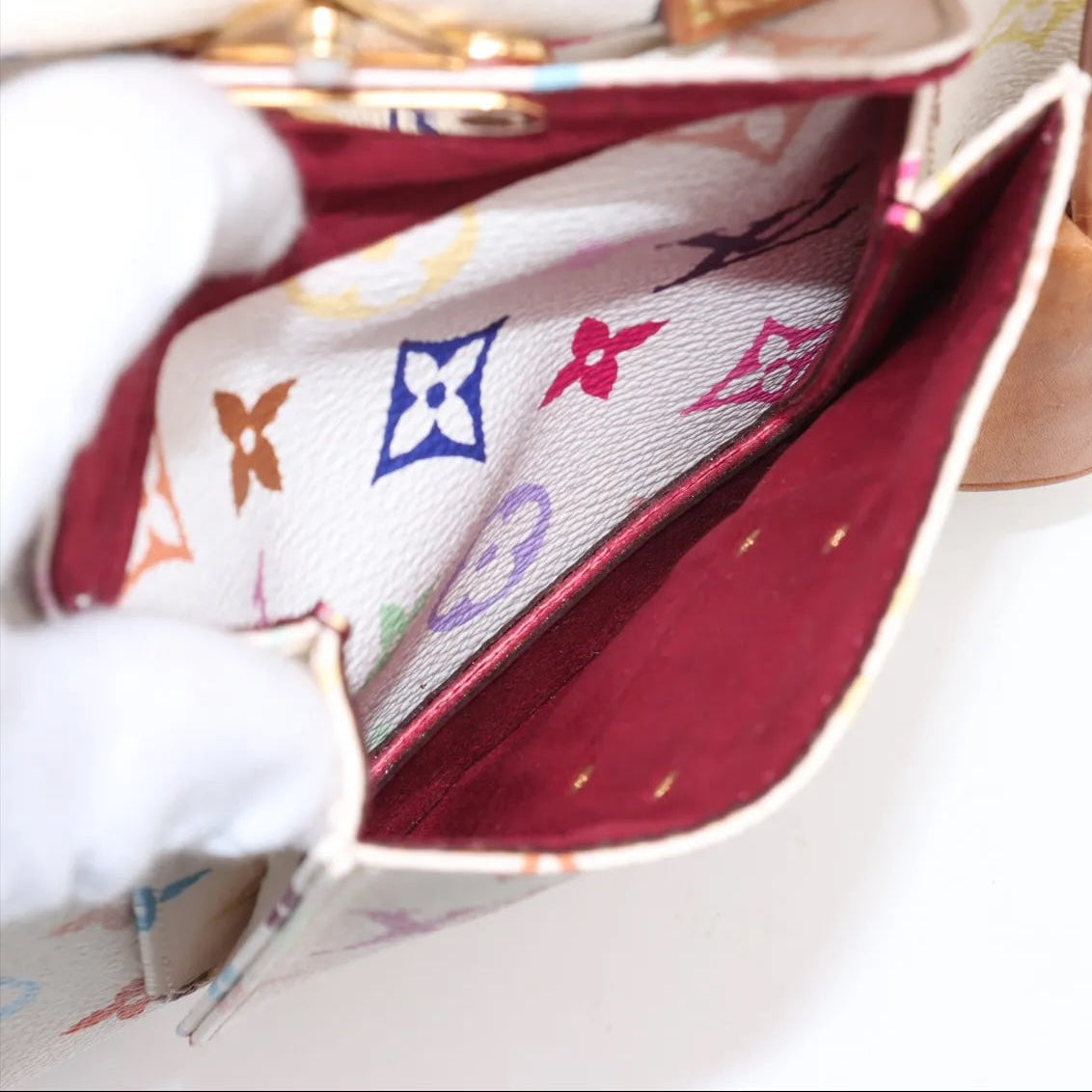 Pre-Owned Louis Vuitton Speedy 30 Murakami Monogram White Multicolor - Authenticated